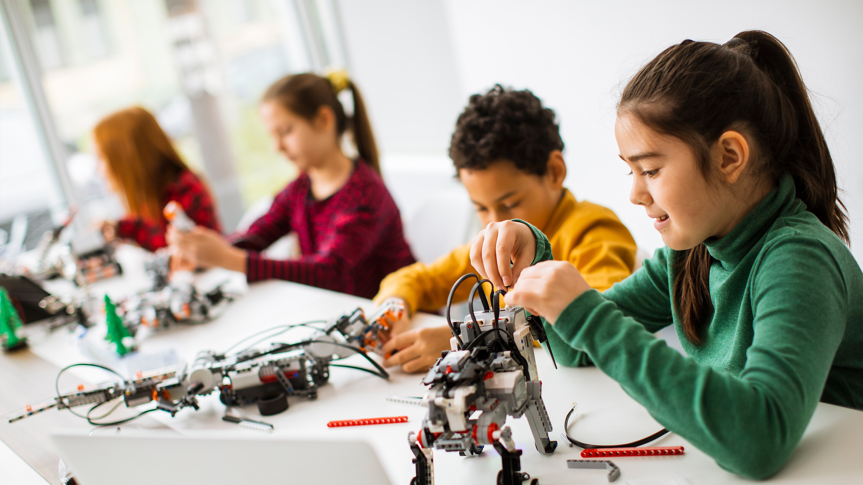 Young people learning STEM